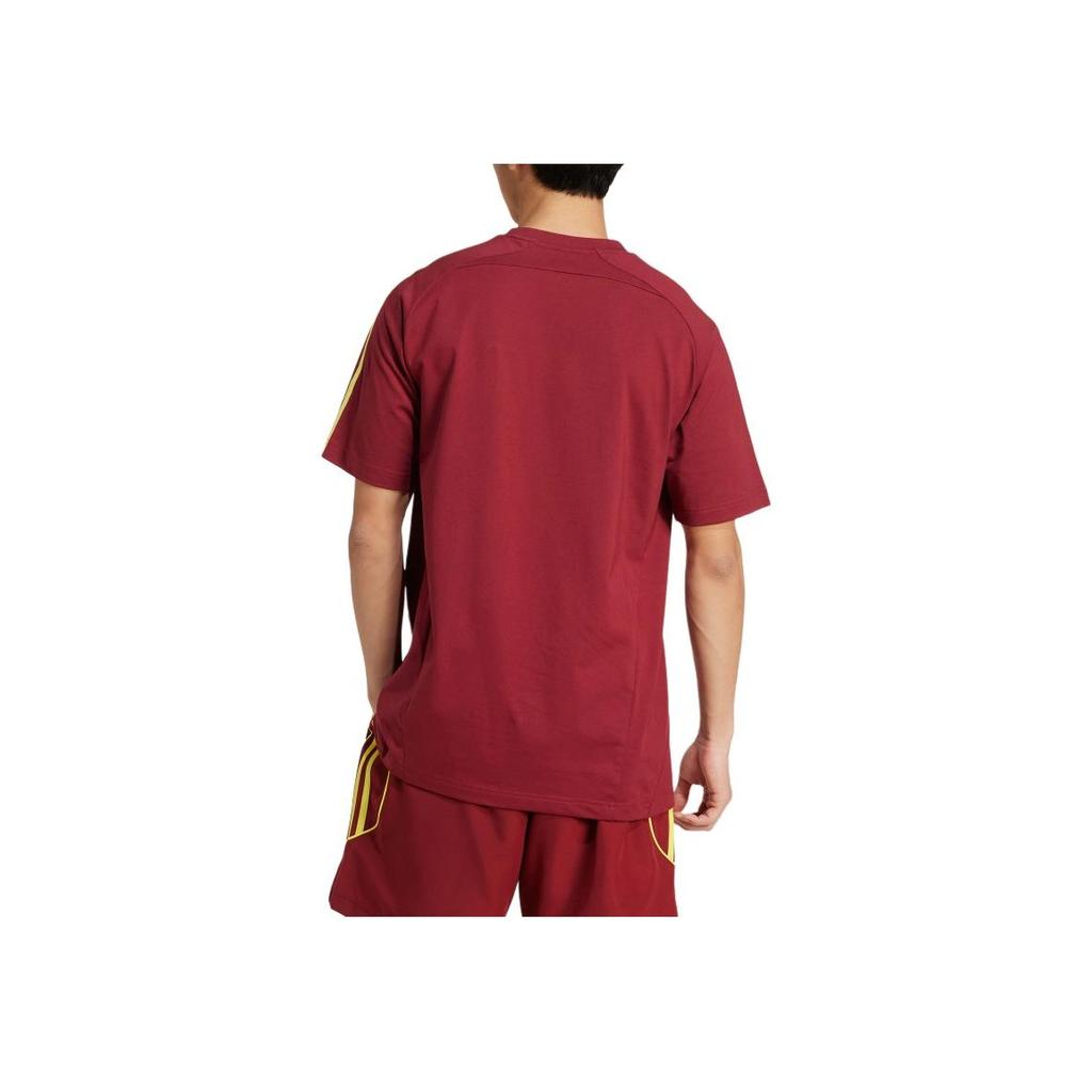 adidas Camiseta de Manga Curta Gola Redonda Arsenal UBP Moda Esportiva Masculina Tops Roxo Elegante JN1964