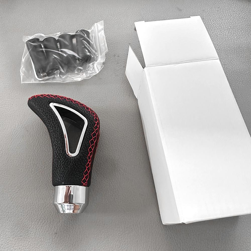 NO  Speed PU Leather Gear Shift Knob Car Gear Stick Head Shift Replacement Knob Modified Shift Head and Adapter