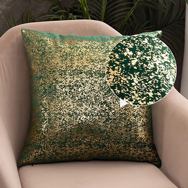 45*45 Bronzing Nordic Throw Cushion Cover Living Room Decoration Sofa Cushion Cover Pillowcase Car Home Decor Pillow Case