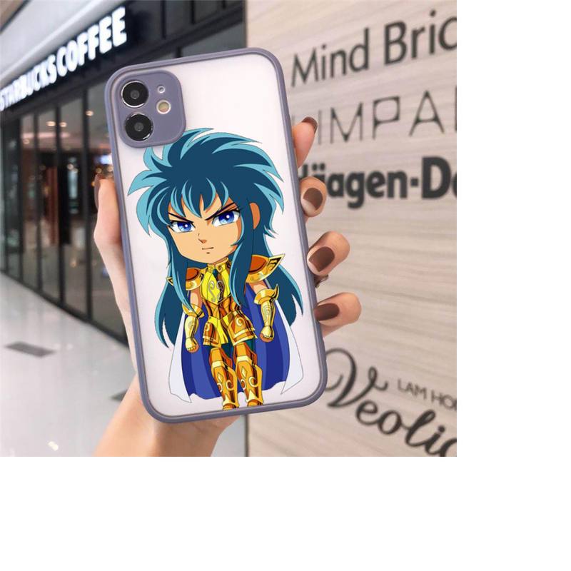 

Чехлы для телефонов с рисунком аниме SaInt SeIYa, матовые прозрачные чехлы для iPhone 7, 8, 11, 12 s mini pro X XS XR MAX Plus, чехол Funda iPhone11por