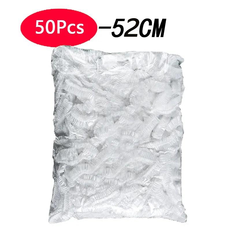 Disposable shower cap Waterproof Woman Head Hair Cover beauty and hair cap for hotels Elastic Plastic Food Cover Bathing Hat