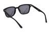 POLICE SPLE01 U28B 52 Polarized Sunglasses for Men: UV Protection, Lightweight, Wellington Style, Matte Black Frame, Polarized Smoke Mirror Blue