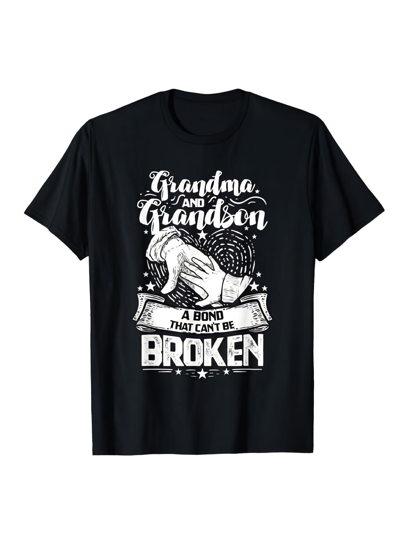 Top Pick Local 1pc Grandma  Grandson Bond 100 Cotton TShirt S