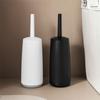 Soft Bristle Toilet Brush With Base Long Handle Toilet Brush Set Toilet Scrubber  Deep Cleaning