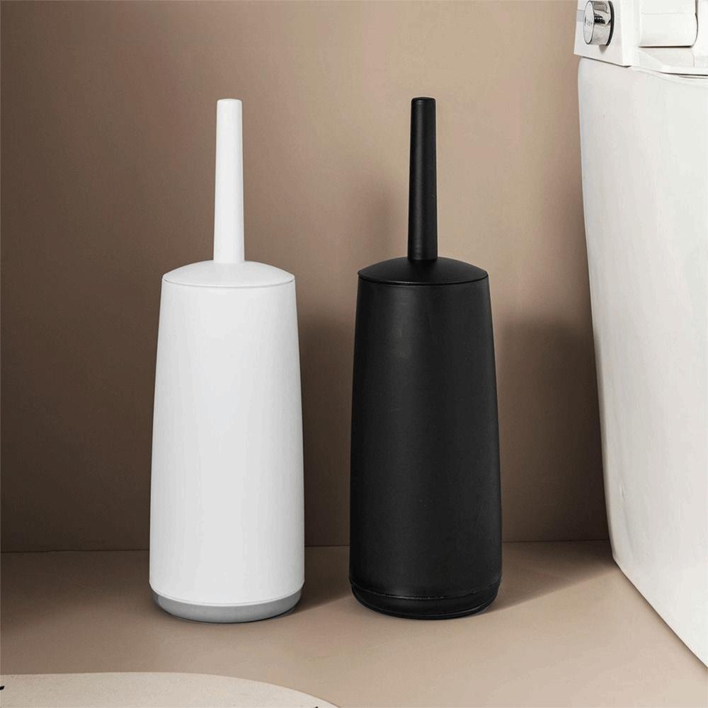 Soft Bristle Toilet Brush With Base Long Handle Toilet Brush Set Toilet Scrubber Deep Cleaning