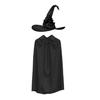 2Pcs Halloween Witch Costume Accessories Set Wizard Hat Witches Hat with Witch Cloak Cape Set for Womens Girls