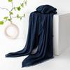 Spring & Summer Lightweight Sunscreen Shawl: Imitation Cotton-Linen, High-End Silk Gauze Scarf, Solid Color for Women