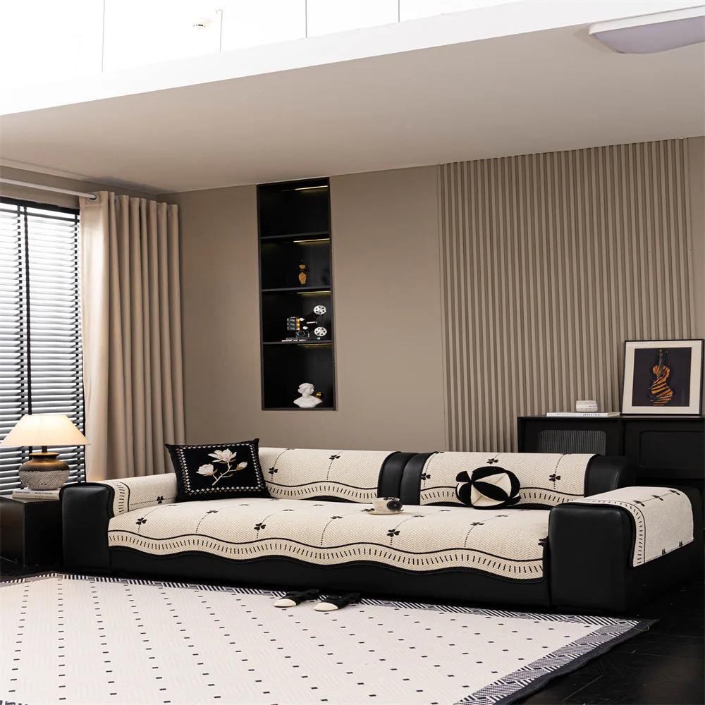 Autumn And Winter New High-Level Sofa Cushion Winter Thickened Plush Cushion Non-Slip Sofa Cover Cloth Towel