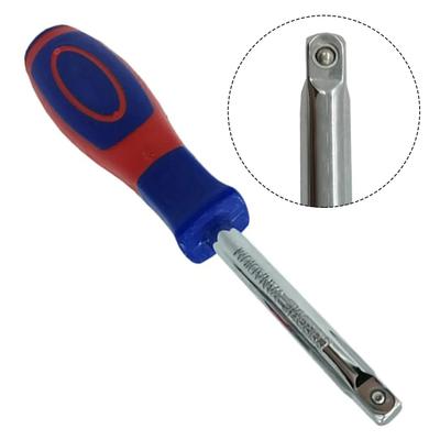 1/4 Zoll Vierkantstange mit Loch am Ende 6,3 mm Doppelzweck Nachbrenner Stecknuss Schraubendreher Stecknuss Ratsche