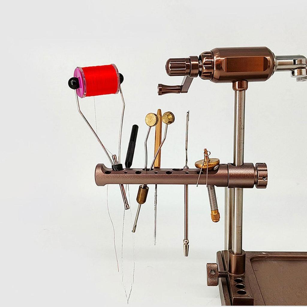 Fly Tying Tool Caddy Fly Tying Tool Stand Tool Bar Threaders Easy To Use Lightweight Bodkins Mounted Fly Tying Vise Tool Holder