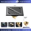 Gunmetal Gray 304 Stainless Steel Odor-Resistant Floor Drain with Copper Core for Shower & Washing Machine.