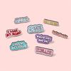 Alloy Unique Letter Brooch Pin For Men And Women Stylish Accessory Fashion