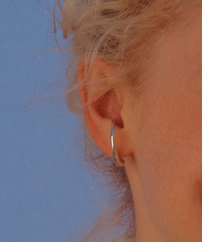 Acoopu [925 Silver] Mahinu Curve Earring
