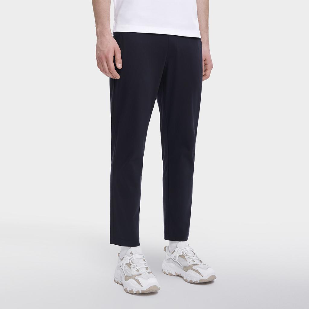 Fila Solid Color Straight Leg Knit Casual Pants Men Bottoms Legendary-Blue F11M328603B-NV