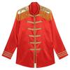 Men's Halloween SGT Sergeant Pepper Costume Jacket Marching Band Rock Man 60s Satin Cardigan Coat