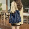 New Fashi Large Capacity Denim Tote Bag Casual and Simple Shoulder Bag for Women Fashiable and Versatile Commuting Bag