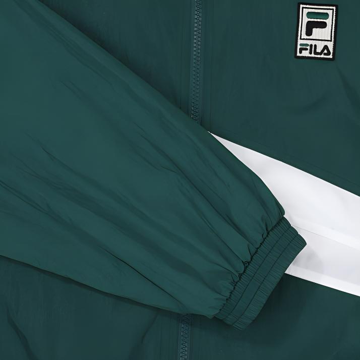 FILA Jackets Unisex Green Stand Collar Moderate Wind Shell FS2JKF2103X_FGR