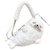 Borsa a Spalla Foca Morbida Soffice Carina Borsa Leggera per Telefono a Cartoni Animati Tessuto Peluche Tracolla Regolabile Borsa a Tracolla