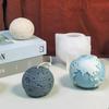 Candle Silicone Mould 3D Moon/Earth Shaped Epoxy Resin Mold for DIY Candle Making Handmade Crafts Home Decoration