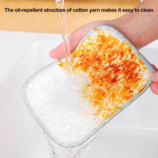 

10 шт. Багатоцільові дротові ганчірки для миття посуду Зносостійкі Швидкосохнучі Не дряпають Багаторазові ганчірки для прибирання Дротові ганчірки для миття посуду