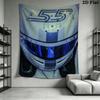 Carlos Sainz Wall Tapestry Aesthetic Wall Hanging Printed Fabric Blanket Decorative Tapestries for Bedroom Living Room Home Decor