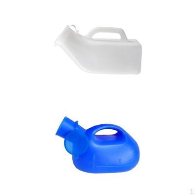 2 Piezas Orinal Portátil de Mano para Móvil Botella de Inodoro 2000ml con Tapa