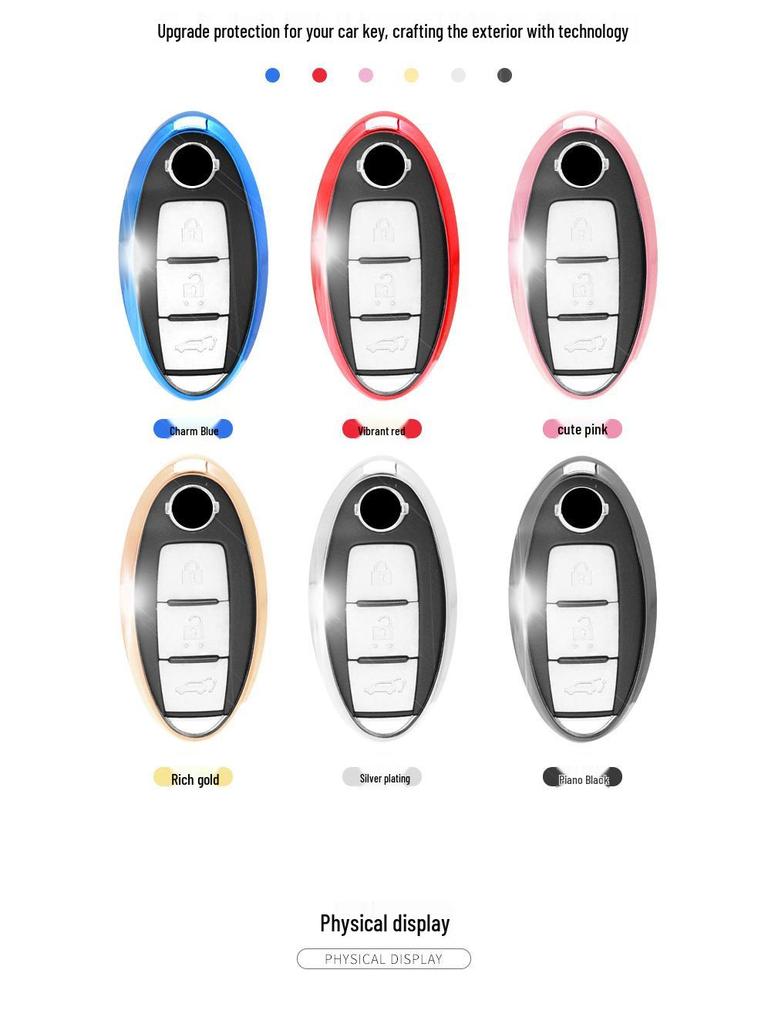 Pokrowiec na kluczyk Nissan Infiniti dla Sylphy, Teany, Qashqaia, X-Traila, Terry - Ochrona typu soft shell