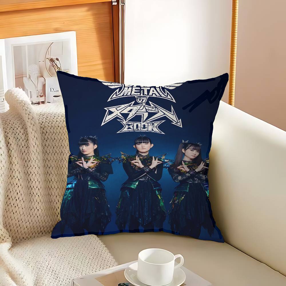 Music Star B-Babymetal Pop Group Cushion Cover Inches Farmhouse Decor Home Throw Pillow Covers For Couch Decorations