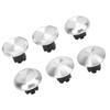 6Pcs Metal Analog Grips Stick Thumbsticks for Edge Controller Aluminum Alloy Metallic Joystick Game