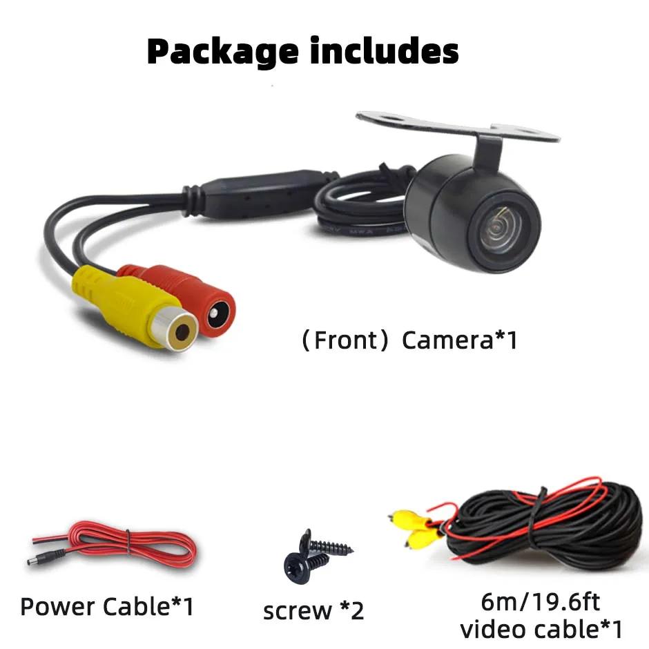HD Car Front Rear Backup Reverse Camera HD Night Vision Wide Angle View Parking Camera Waterproof  Auto Backup Monitor Color Ima