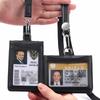 2022 NEW Formal US Reporter Police Agent ID Badge Business Work Card Holder Neck Lanyard Genuine Leather id card holders Case High Office Supplies