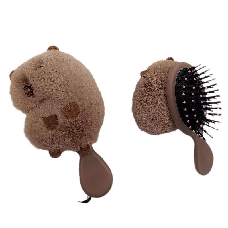 1Pcs Funny Capybara Air Cushion Comb Kapibala Head Massage Airbag Comb Anti-Static Portable Travel Girl Hair Combs Styling Tool