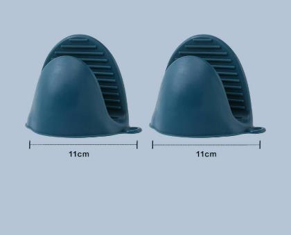 1 Pair Oven Mitts Silicone Heat Resistant Pinch Mitts Anti Scalding Non Slip Gloves Clips Pot Holder Cooking Baking Oven Mitts