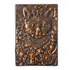 Magic Notebook 3D Embossed Leather Vintage Notebook Cat X Antique Leather Cover Notebook Hardcover Retro Notebook Grimoire Atmosphere [Sedona's Magic]