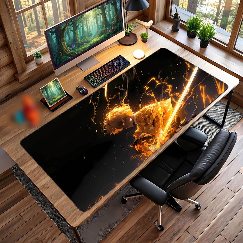 Demon Slayer Printed Mouse Pad Non-Slip Waterproof Rubber Desk Mat for Gaming Office Laptop Home Decor Gift