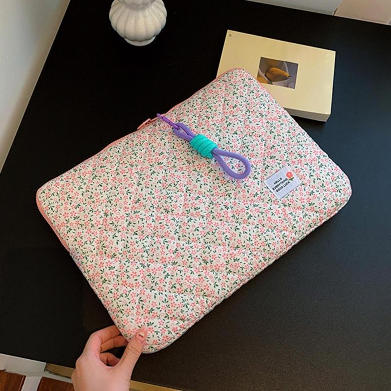 נרתיק למחשב נייד אופנתי עם דוגמה פרחונית נרתיק חמוד למחשב נייד נרתיק למחברת אופנתי 11/14/15" תיק מחשב דק למחשב