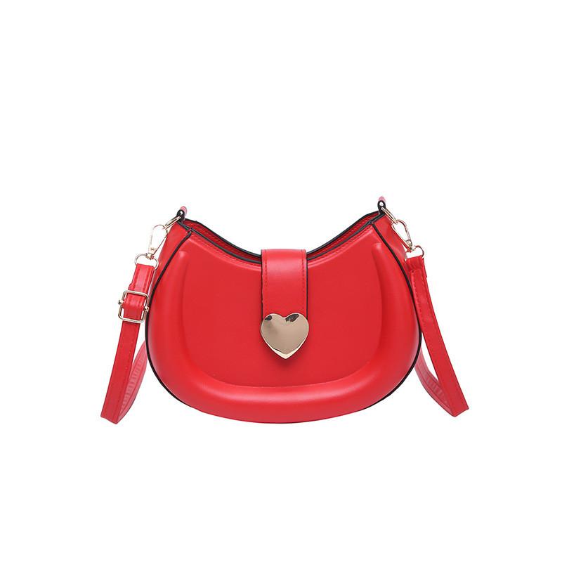Cute Small Bag For Women Pu Material Street Style Shoulder Bag With Zipper Closure For Daily Use