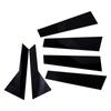6Pcs Car Window Black Pillar Posts Door Moulding Trims Sticker Auto Exterior Decoration Accessories for VW Jetta 2019 2020 2021