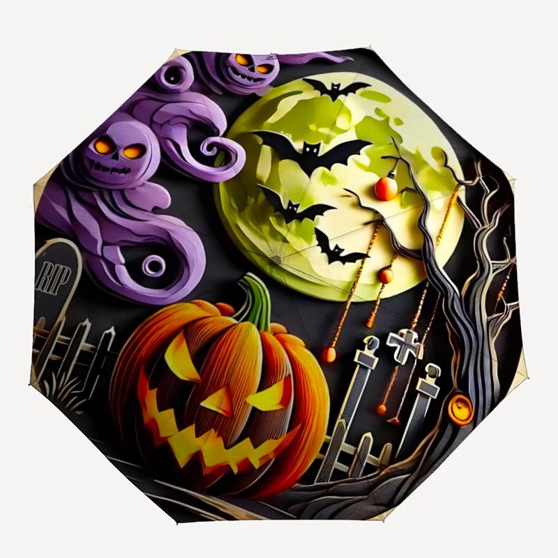

1pc Halloween Decorations Umbrella - Portable Home Essential, Durable Iron Frame with Rod Structure, Fashion Lovers y250910137