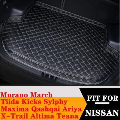 Kofferraum Matte Schwanz Boot Fracht Abdeckung Pad Für NISSAN Ariya Maxima Tiida Kicks Murano März Qashqai Sylphy X-trail Altima