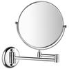 Double-Sided Telescopic Wall-Mounted Magnifying Makeup Mirror, No-Drill Installation