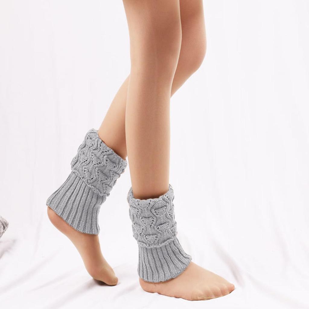 Women's Winter Turn-over Short Small Fish Mouth Foot Cover Hollow Knitted Wool Socks