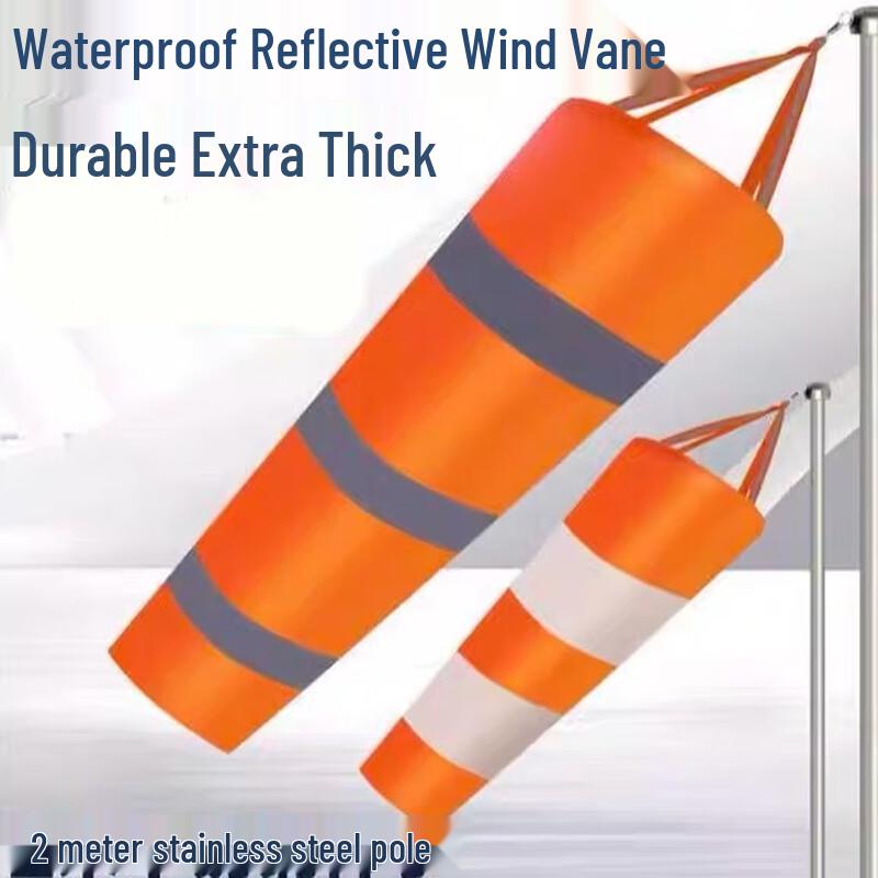 Heavy-Duty Fluorescent Reflective Windsock