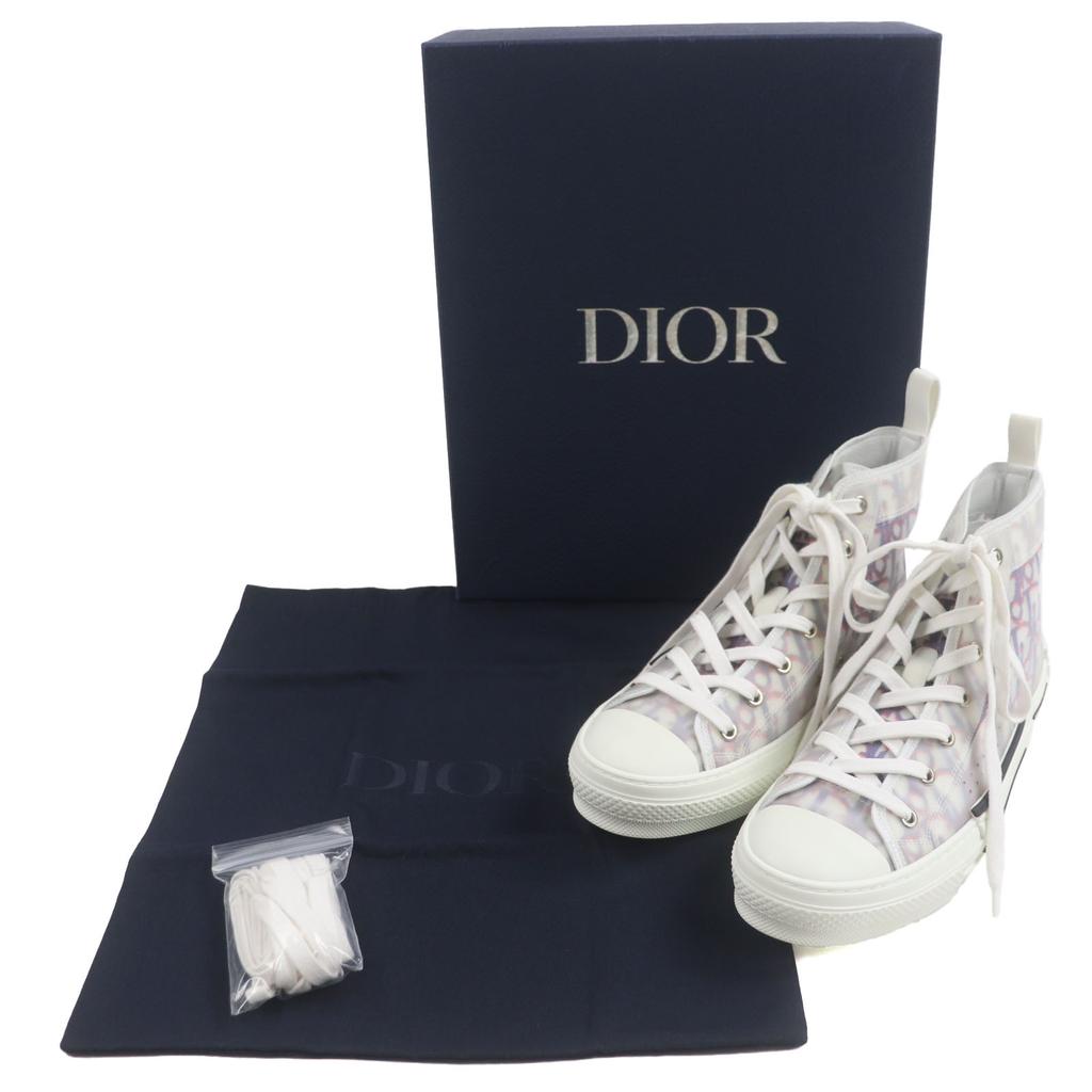 Nienaganne sneakersy DIOR High cut B23 Of League białe granatowe czerwone płócienne męskie 40 Używane