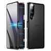 Pentru Sony Xperia 1 10 VII 1 VI 10 VI V 10 5 V 10 5 IV 10 5 III Metal Magnetic Sticlă + PC Mat Protecție Lentilă Cameră Husă
