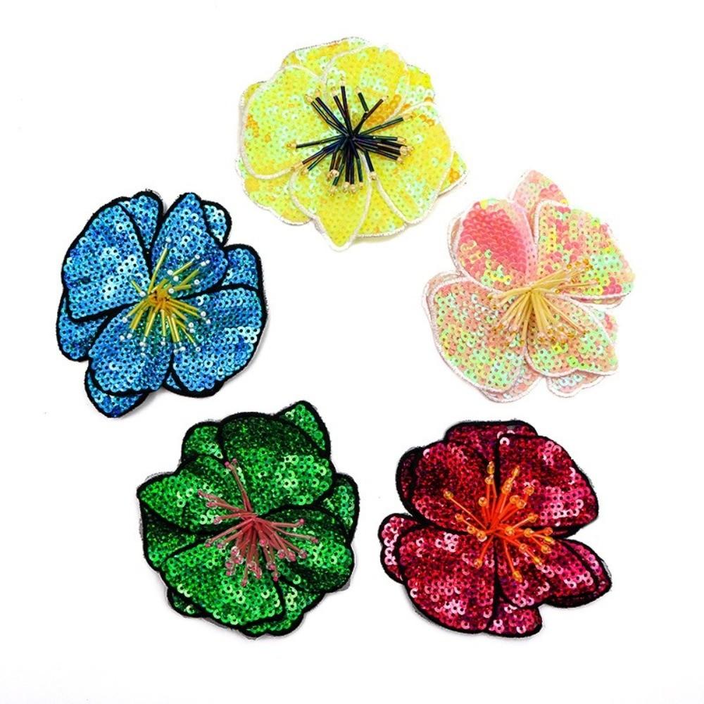 Handmade Beads Sew On Patch Colorful Sequins Repair Hole Applique  Auxiliary Material