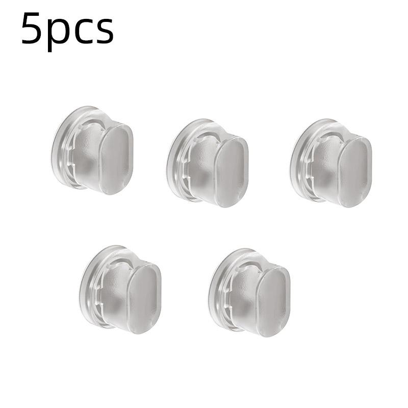 5pcs Desktop Fixed Charge Cable Organizer Transparent Data Cable Line Winder Clips Phone Charger Fixture белый