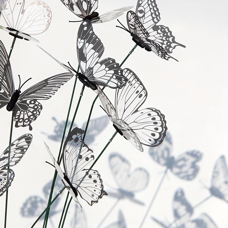 10pcs PVC Garden Stakes Realistic Butterfly Decor Wedding Outdoor Home Decor Wedding Decorations Rustic Charm Durable Decoration