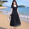 LUDIan Women's Elegant Slimming Long Dress