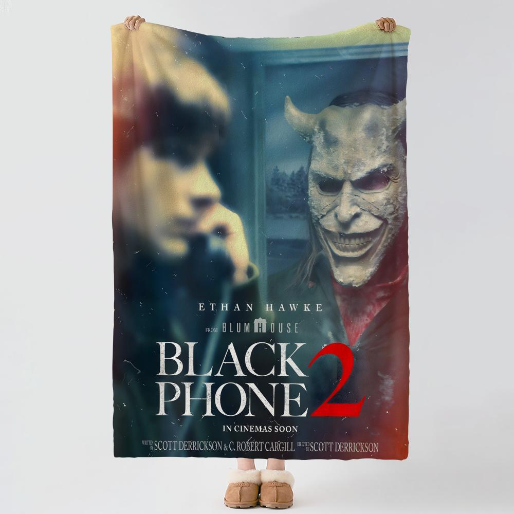 movie T-The Black Phone-E Throw Thick Comfort Flannel Quilt, Multi-scene Use Indoor Outdoor Daily Nap